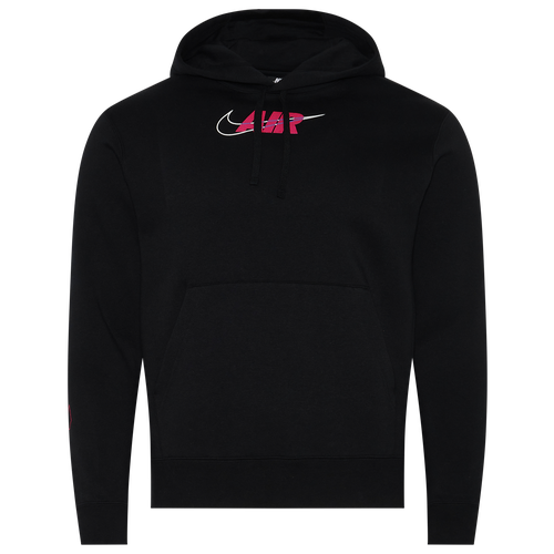 Shop Nike Mens Air Box Cf Pullover Hoodie In Black pink