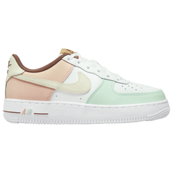 Boys' Grade School - Nike Air Force 1 LV8 - White/Coconut Milk/Mint Foam