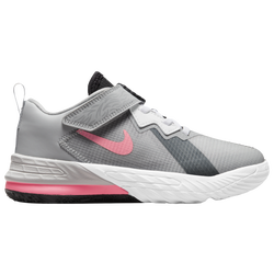 Boys' Preschool - Nike Lebron XVIII Low - Light Smoke Gray/Sunset Pulse/Black