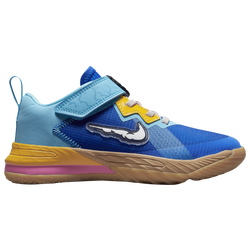 Boys' Preschool - Nike Lebron XVIII Low - Racer Blue/White/University Gold