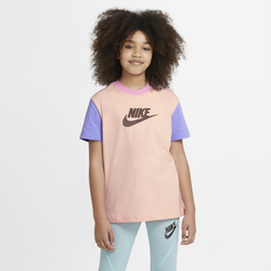 Girls' Grade School - Nike NSW Boyfriend T-Shirt - Pink/Purple