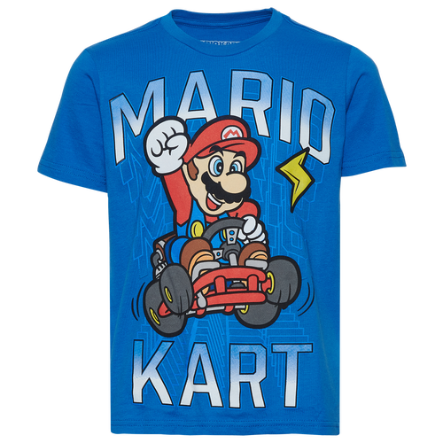 

Boys Mario Mario Mario Winner Winner Culture T-Shirt - Boys' Grade School Royal/Royal Size M