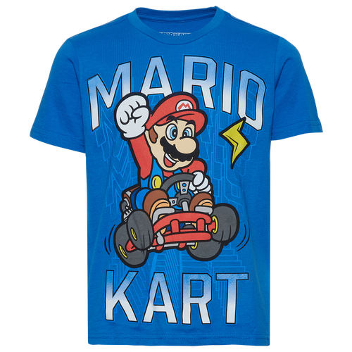 

Boys Mario Mario Mario Winner Winner Culture T-Shirt - Boys' Grade School Royal/Royal Size L