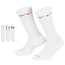 Nike Everyday Plus Cushion 3 Pair Crew Socks - Boys' Grade School White/Black/Multi