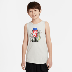 Boys' Grade School - Nike NSW Boxy Tank Top - Light Bone/Black