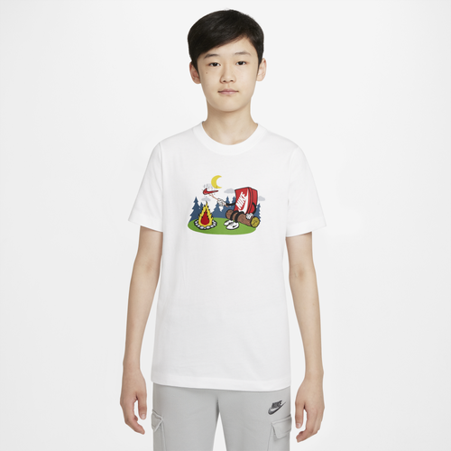 Nike Kids' Boys  Nsw Boxy 2 T-shirt In White/black