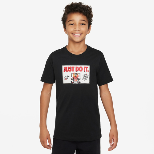 

Boys Nike Nike Basketball T-Shirt - Boys' Grade School Black/White Size L