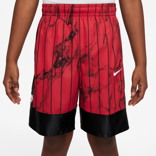 

Nike Boys Nike Dri-FIT Elite 23 Printed Shorts - Boys' Grade School Red/Black/White Size L