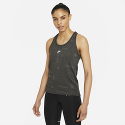 Women's - Nike Dri-FIT Air Tank - Black/Silver