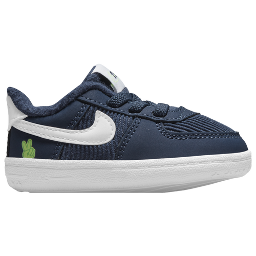 

Nike Girls Nike Force 1 Crib - Girls' Infant Shoes Midnight Navy/Lime Glow/White Size 03.0