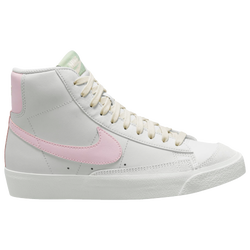 Boys' Grade School - Nike Blazer Mid '77 - White/White/Pink