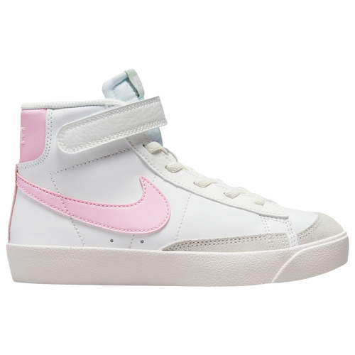 

Nike Boys Nike Blazer Mid '77 - Boys' Preschool Basketball Shoes White/White/Pink Size 11.0