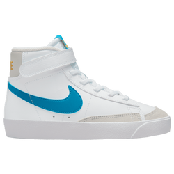 Boys' Preschool - Nike Blazer Mid '77 - White/Blue/Yellow