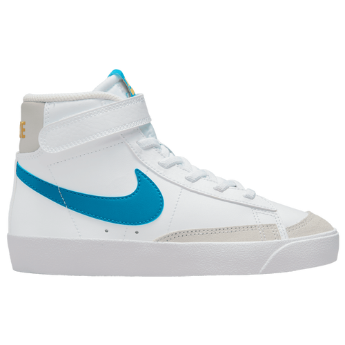 

Nike Boys Nike Blazer Mid '77 - Boys' Preschool Basketball Shoes White/Blue/Yellow Size 03.0