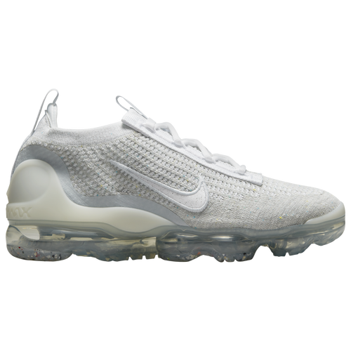 

Nike Womens Nike Air VaporMax Flyknit 2021 - Womens Running Shoes White/White/Silver Size 6.5