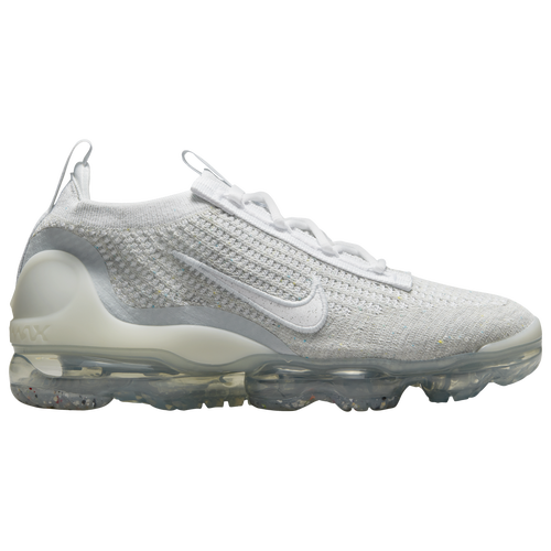 

Nike Womens Nike Air VaporMax Flyknit 2021 - Womens Running Shoes White/Silver/White Size 7.5