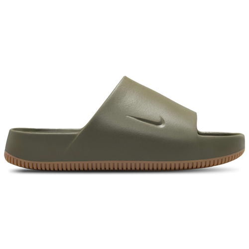 

Nike Mens Nike Calm Slides - Mens Shoes Med Olive/Med Olive/Gum Med Brown Size 11.0