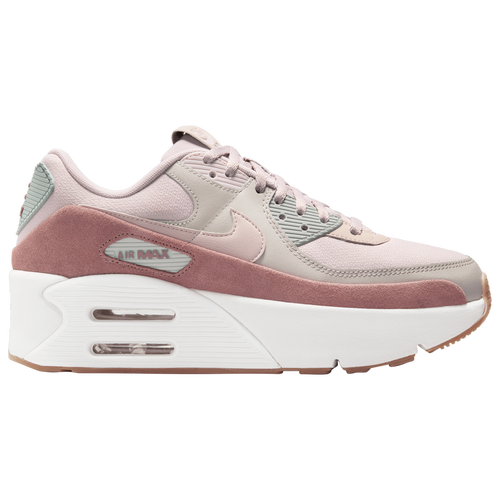 

Nike Womens Nike Air Max 90 LV8 - Womens Running Shoes Light Iron Ore/Platinum Violet Size 7.5