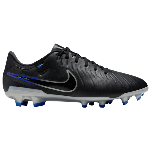 Shop Nike Mens  Legend 10 Academy Fg/mg In Black/chrome