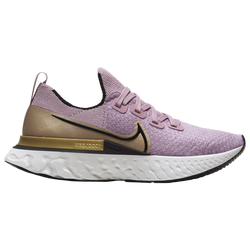 Women's - Nike React Infinity Run Flyknit - Plum Fog/Black/Metallic Gold