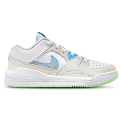 Boys' Grade School - Jordan Stadium 90 - White/Dark Powder Blue/Vapor Green