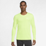 Nike Dri-Fit UV Miler Top Long Sleeve - Men's Volt/Reflective Silver