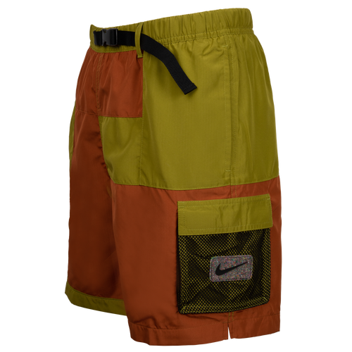 

Nike Mens Nike Belted Cargo 7" Shorts - Mens Olive/Rust Size M