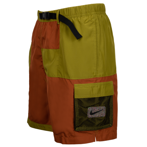 

Nike Mens Nike Belted Cargo 7" Shorts - Mens Olive/Rust Size L