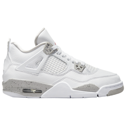 Boys' Grade School - Jordan Retro 4 - White/Red/Black