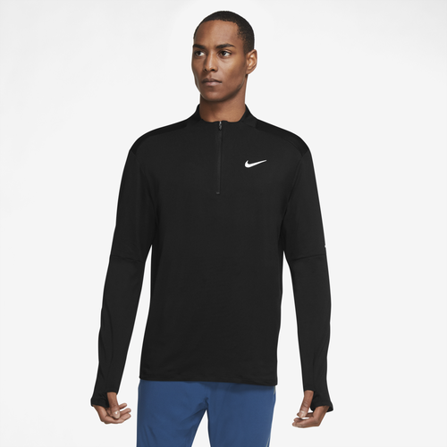 

Nike Mens Nike Dri-FIT Top Half-Zip - Mens Black/Reflective Silver Size XLT