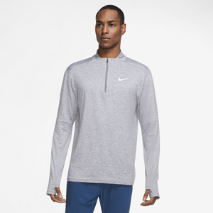 Nike Men's Dri-Fit Element Flash 1/2 Zip Top, Grey, Size: Small