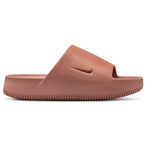 Shop Nike Womens  Calm Slides In Terra Blush/terra Blush/terra Blush