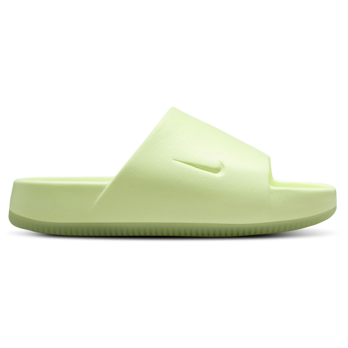 Shop Nike Womens  Calm Slides In Barely Volt/barely Volt