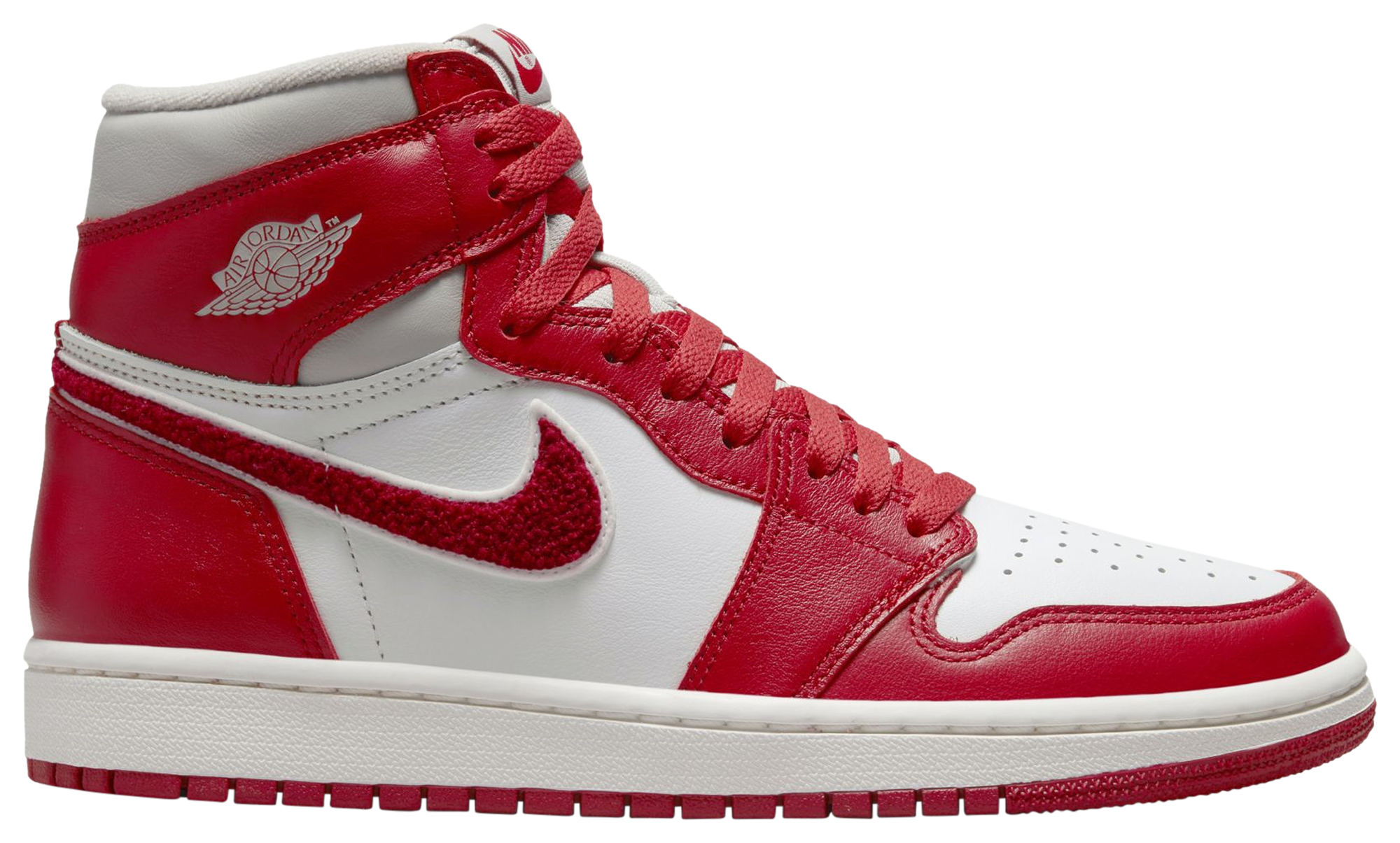 foot locker jordan 1 red and black