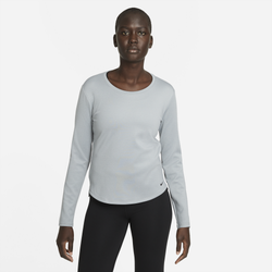 Women's - Nike One TF Long Sleeve Top - Gray