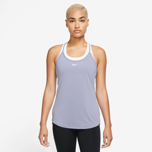 

Nike Womens Nike One Dri-FIT Elastika Tank - Womens Indigo Haze/White Size S