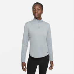 Women's - Nike One TF Half-Zip  - Gray