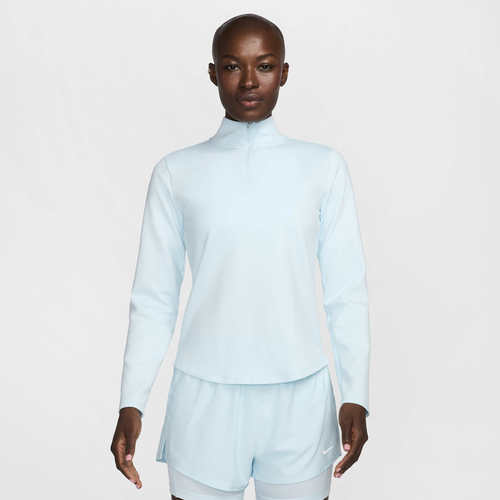 

Nike Womens Nike One TF Half-Zip - Womens Glacier Blue/White Size M