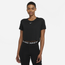 Nike DF One Short Sleeved Cropped T-Shirt - Women's Black