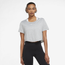 Nike DF One Short Sleeved Cropped T-Shirt - Women's Gray