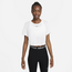 Nike DF One Short Sleeved Cropped T-Shirt - Women's White