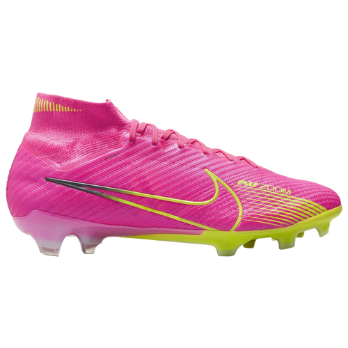 Nike Zoom Mercurial Superfly 9 Elite FG Pink/Volt Men's Soccer Cleat Shoes, Size: 13