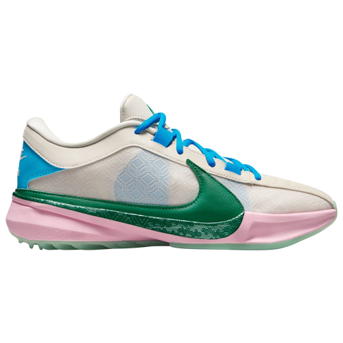 

Nike Mens Nike Zoom Freak 5 - Mens Basketball Shoes Medium Soft Pink/Blue Lightning/Light Orewood Size 10.0