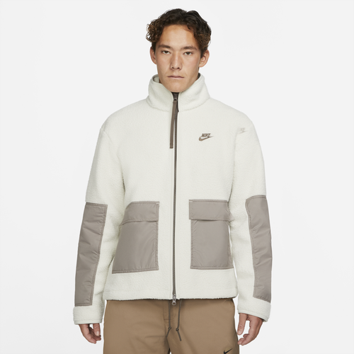 

Nike Mens Nike SPE+ Sherpa Full-Zip Jacket - Mens Tan/Tan Size M