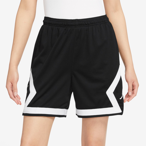 

Jordan Womens Jordan Heritage Diamond Shorts - Womens Black/White Size S