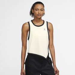 Women's - Jordan Essential Tank - Tan/White