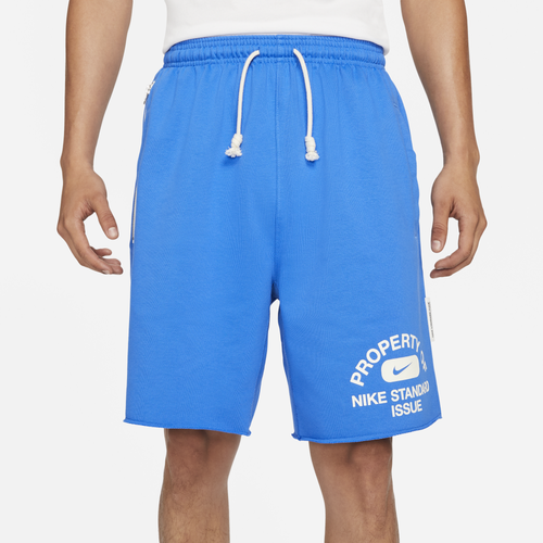 

Nike Mens Nike Standard Issue Fleece Shorts - Mens Blue/Beige Size S