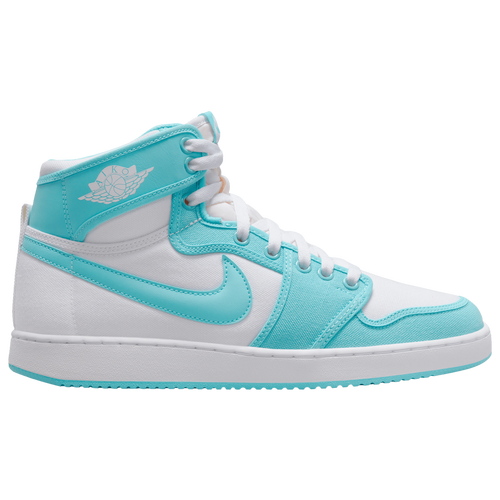 

Jordan Mens Jordan Retro 1 KO - Mens Basketball Shoes Teal/White Size 14.0