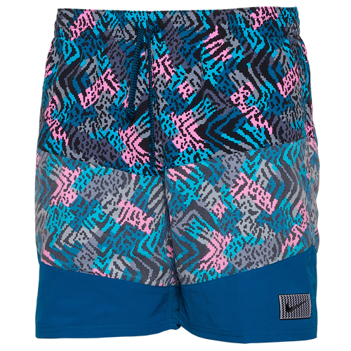 

Nike Wild All Over Print 7" Shorts - Mens Green/Pink Size S