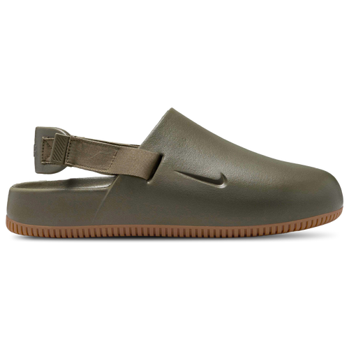 MENS - Nike Calm Mules - Medium Olive/Gum Brown